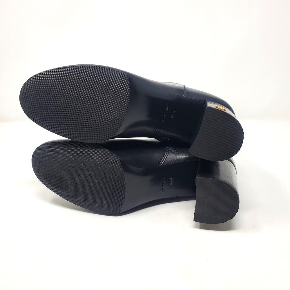 Tory Burch Brooke 70MM Ankle Bootie Calf Leather Perfect Black 46063 Size 6.5 - Picture 7 of 11